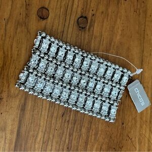 NWT Chico’s Gorgeous Rhinestone Stretch Bracelet